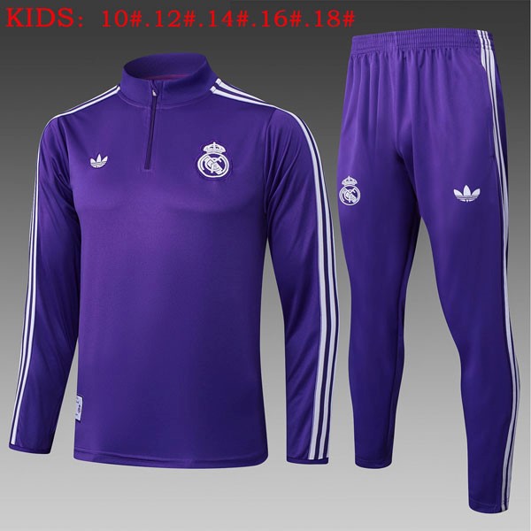Ninos Sudadera De Training Real Madrid 2025-2026 Purpura 5